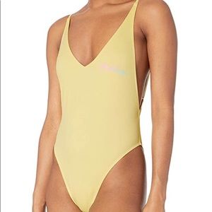 Billabong Yellow One Piece Size Medium